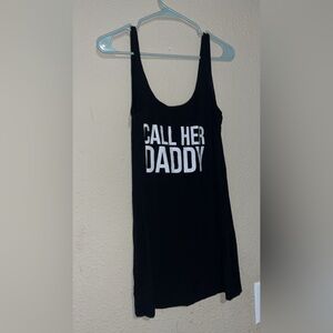 Large call her daddy black micro dress